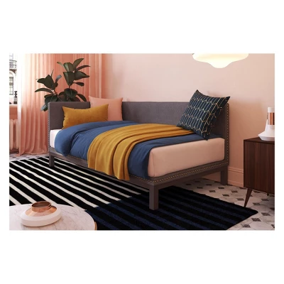 DHP Twin Mid Century Modern Upholstered Daybed Gray - Dorel Home Products 8 DHP Twin Mid Century Modern Upholstered Daybed Gray - Dorel Home Products - Image 8
