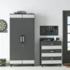 Boss 3 Drawer Storage Cabinet Gray - Room & Joy