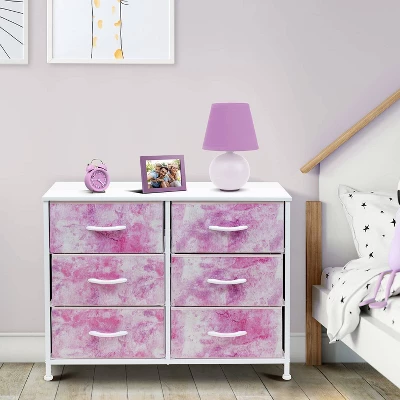Sorbus Drawer Fabric Dresser For Bedroom And More Pink 2 Sorbus Drawer Fabric Dresser For Bedroom And More Pink - Image 2