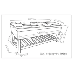 Riley Storage Ottoman Bench Faux Leather - WyndenHall -DreamNest Store GUEST 399f7e93 c91b 4fda 943a 78c2c5756320