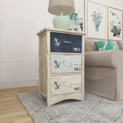 Wood 3 Drawer Chest White - Olivia & May -DreamNest Store GUEST 3a0cc77d a4b3 4c0e 9cc4 bcc9d663a2f6