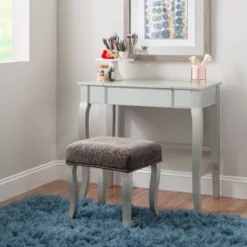 Harper Vanity Set Silver - Linon -DreamNest Store GUEST 3a768253 d6bb 4879 9580 ab36144337ef