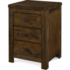 Stratford 3 Drawer Nightstand Rustic Brown - Finch 10 Stratford 3 Drawer Nightstand Rustic Brown - Finch -DreamNest Store GUEST 3a90c839 65df 4d9b ace6 c66f245c4268