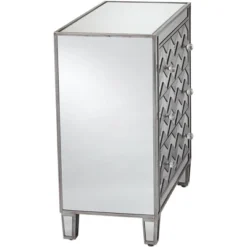 Studio 55D Mirrored Chevron 32" Wide 3-Drawer Accent Chest 9 Studio 55D Mirrored Chevron 32" Wide 3-Drawer Accent Chest -DreamNest Store GUEST 3b67a3a0 e69c 4280 ac5a 6d6e59e05042
