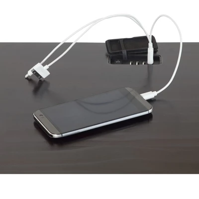 Casual Home Night Owl Sleek Solid Wood Bedroom Nightstand With Included Discrete 4 Port USB Port Station 3 Casual Home Night Owl Sleek Solid Wood Bedroom Nightstand With Included Discrete 4 Port USB Port Station - Image 3