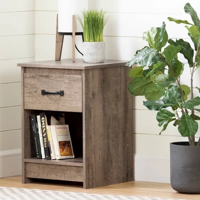 Tassio 1 Drawer Nightstand - South Shore 1 Tassio 1 Drawer Nightstand - South Shore