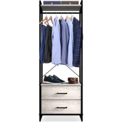 Sorbus Clothing Rack With Drawers Garment Stand Dresser Gray 7 Sorbus Clothing Rack With Drawers Garment Stand Dresser Gray -DreamNest Store GUEST 3e793e1e 42b0 4ff8 a53c 77b152917344