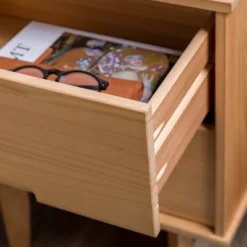 Mid-Century Modern Wood Nightstand - Saracina Home -DreamNest Store GUEST 3ea28490 7685 4c60 a1be 889c69b2af02