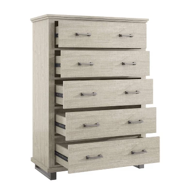 38'' Chest With 5 Drawers Beige - Accent Furniture 2 38'' Chest With 5 Drawers Beige - Accent Furniture - Image 2