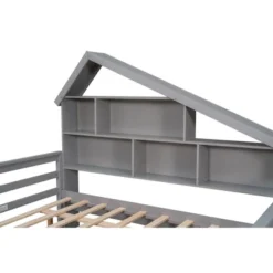 Full Size Platform Bed With Trundle And Shelves-ModernLuxe -DreamNest Store GUEST 3f3fa11b e839 463f 99dd 869b57dac32c