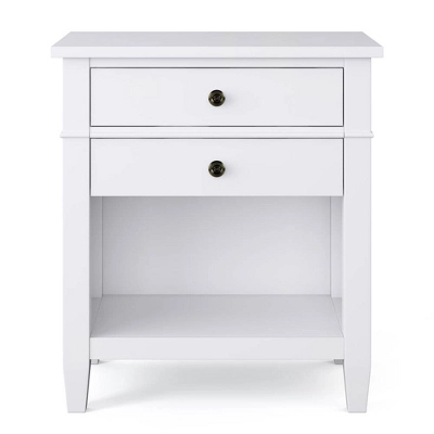 24" Sterling Solid Wood Nightstand White - WyndenHall 5 24" Sterling Solid Wood Nightstand White - WyndenHall - Image 5