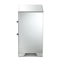 Baxton Studio Mina Mirrored 2 Drawer Nightstand Bedside Table Silver - BaxtonStudio 10 Baxton Studio Mina Mirrored 2 Drawer Nightstand Bedside Table Silver - BaxtonStudio -DreamNest Store GUEST 3fcea1fa 049f 4a09 86cf d426823d4b1c