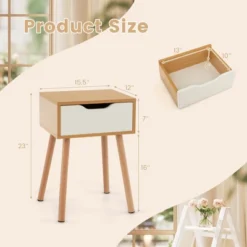 Costway Nightstand End Side Sofa Table Storage Drawer Living Room With Solid Wood Leg 13 Costway Nightstand End Side Sofa Table Storage Drawer Living Room With Solid Wood Leg -DreamNest Store GUEST 4029132f c0d2 47d0 89cc e9831f2832b3
