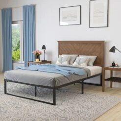 Merrick Lane Herring Bone Wooden Adjustable Headboard Only -DreamNest Store GUEST 403189b1 c86b 4b7d b524 4805a854b96d