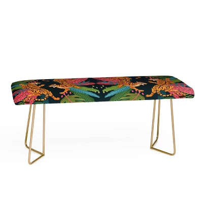 Avenie Jungle Cats Bench - Deny Designs 3 Avenie Jungle Cats Bench - Deny Designs - Image 3