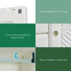 Costway Portable Closet Clothes Foldable Armoire Wardrobe Closet W/10 Cubes, Hanging Rods 13 Costway Portable Closet Clothes Foldable Armoire Wardrobe Closet W/10 Cubes, Hanging Rods -DreamNest Store GUEST 406807ee 90d3 4232 99d3 48c23b53e377