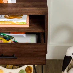 Amal Modern Single Drawer Hairpin Leg Nightstand - Saracina Home -DreamNest Store GUEST 40c3e588 7762 4a1f ae19 3cbe68902f1e