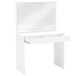 Virginia Vanity With Mirror White - Polifurniture
