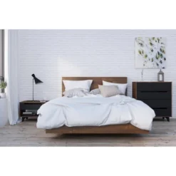 4pc Barista Bedroom Set Truffle/Black - Nexera -DreamNest Store GUEST 41f19252 50c4 44ea b0d4 9e37bbbf43a7