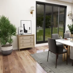 Wood And Metal Mirror Chest Silver/Gray - Olivia & May -DreamNest Store GUEST 41fc6127 30f8 453e ab6e 8b934cdcc887