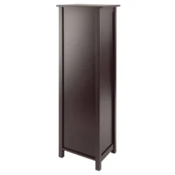 5pc Verona Set Storage Shelf With Folding Fabric Baskets Walnut/Black - Winsome -DreamNest Store GUEST 422e3890 d295 41a1 a0bf 04c67a5e6b11