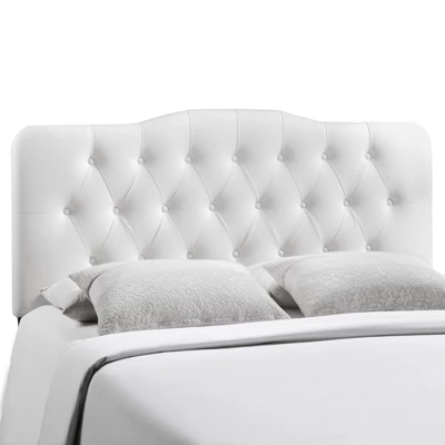 Annabel Full Upholstered Vinyl Headboard White - Modway 2 Annabel Full Upholstered Vinyl Headboard White - Modway - Image 2
