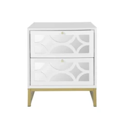 Averina 2 Drawers 45° Splicing White Mirror Front Nightstand With Storage - The Pop Maison 11 Averina 2 Drawers 45° Splicing White Mirror Front Nightstand With Storage - The Pop Maison -DreamNest Store GUEST 425f4fc2 18be 4f6a bee7 af6d70601b21
