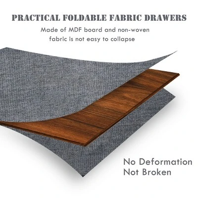 Costway 2 Drawers Nightstand Side Table Storage Unit Display Metal Frame Dorm Room 8 Costway 2 Drawers Nightstand Side Table Storage Unit Display Metal Frame Dorm Room - Image 8