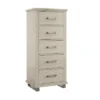 Set Of 2 24" 5 Drawer Chest And 64" 9 Drawer Dresser Beige - Accent Furniture