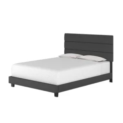 Marino Linen Channel Upholstered Platform Bed - Eco Dream -DreamNest Store GUEST 44b3b582 6d8b 48b1 bb63 44c32e575200