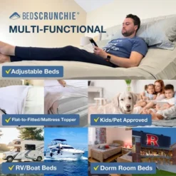 Bed Scrunchie 360 Degree Bed Sheet Tightener And Extender - 1 Pack -DreamNest Store GUEST 47712fcf 9c8f 4030 b6f0 0a6aa355cedb