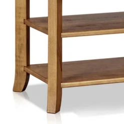 24" Teak Wood Nightstand With 1 Drawer And 2 Shelves Brown - Benzara 5 24" Teak Wood Nightstand With 1 Drawer And 2 Shelves Brown - Benzara -DreamNest Store GUEST 47bc3418 6775 4ad6 affd 64a10810f08a