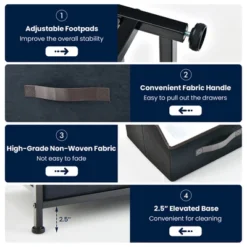 Costway 6-Drawer Dresser Organizer Closet Storage Cabinet With Foldable Fabric Drawer 17 Costway 6-Drawer Dresser Organizer Closet Storage Cabinet With Foldable Fabric Drawer -DreamNest Store GUEST 4851e253 8c71 4db8 a18d 90b9dd3638fd