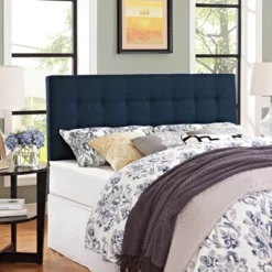 Full Lily Upholstered Fabric Headboard Navy - Modway -DreamNest Store GUEST 485ee2e7 484c 49ef 8c7a 869b3153c703