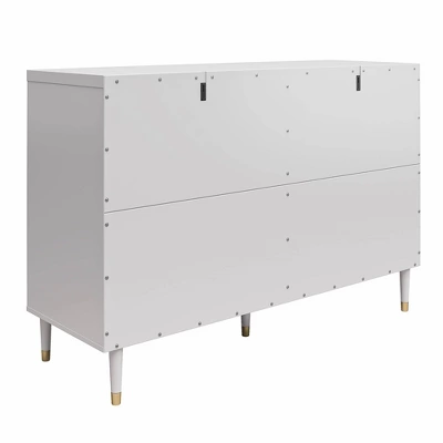 Elizabeth 6 Drawer Dresser Gray - CosmoLiving By Cosmopolitan 4 Elizabeth 6 Drawer Dresser Gray - CosmoLiving By Cosmopolitan - Image 4