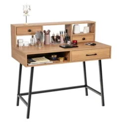 Costway Makeup Vanity Table Computer Writing Desk Storage With Drawer Shelf Industrial -DreamNest Store GUEST 4a3df43c 313a 4cd1 babe 5ee9afb58246
