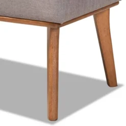 Odessa Mid-Century Modern Fabric Upholstered Wood Dining Bench Walnut/Brown - Baxton Studio -DreamNest Store GUEST 4a92d6c0 aa61 4d94 9c7c ee4e36f569fd