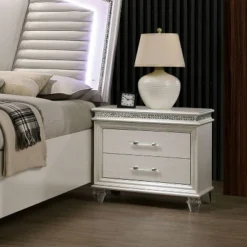 2pc Granite Nightstand And Chest Set Pearl White - HOMES: Inside + Out -DreamNest Store GUEST 4ac1ce96 df83 483f a1dd 6bfb17625965