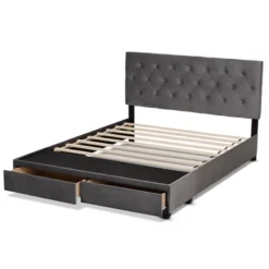 Caronia Velvet Upholstered 2 Drawer Platform Storage Bed - Baxton Studio 14 Caronia Velvet Upholstered 2 Drawer Platform Storage Bed - Baxton Studio -DreamNest Store GUEST 4afc0997 2eea 4f59 8e84 5a8560850bec