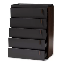5 Drawer Rikke Two-Tone Wood Chest Brown - Baxton Studio -DreamNest Store GUEST 4b4ad442 60e7 498c 8272 221d60a7f176