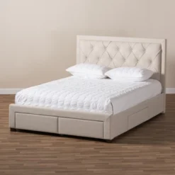 Baxton Studio Aurelie Modern And Contemporary Fabric Upholstered Storage Bed -DreamNest Store GUEST 4ba82db3 f2a1 440e 846a 37fc01de0b7d