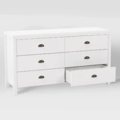 Boston 6 Drawer Dresser White - CorLiving -DreamNest Store GUEST 4bb52a26 be77 45ab 882e 3cf810f876b1