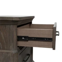 2 Drawer Night Stand W/ Charging Station In Brown - Liberty Furniture -DreamNest Store GUEST 4d3f38da 0c46 4175 ad62 de176c548166