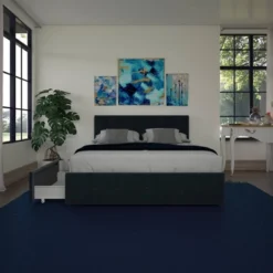 Rosalie Velvet Upholstered Bed W/Storage - Room & Joy -DreamNest Store GUEST 4d441b3d 4d1e 4672 ad13 a52ab4153ce6