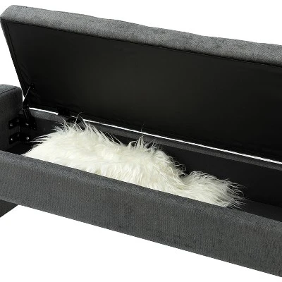 Jaime 55.1" Wide Storage Bench | ARTFUL LIVING DESIGN 6 Jaime 55.1" Wide Storage Bench | ARTFUL LIVING DESIGN - Image 6