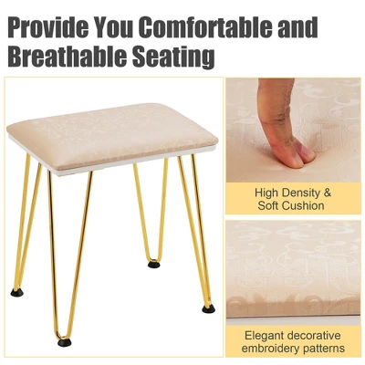 Costway Vanity Makeup Dressing Table W/ 3 Lighting Modes Mirror Touch Switch White 9 Costway Vanity Makeup Dressing Table W/ 3 Lighting Modes Mirror Touch Switch White - Image 9