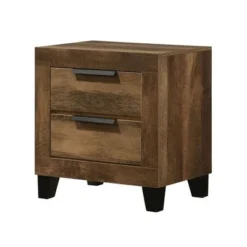 22" Morales Nightstand Rustic Oak Finish - Acme Furniture