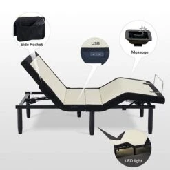 Applied Sleep Pro Adjustable Bed Frame With Zero Gravity And Anti Snore Positions, Massage Mode, And Wireless Remote With App Control, Queen 7 Applied Sleep Pro Adjustable Bed Frame With Zero Gravity And Anti Snore Positions, Massage Mode, And Wireless Remote With App Control, Queen -DreamNest Store GUEST 4f745a0f 5ba4 4b0d b538 a392414e7c84
