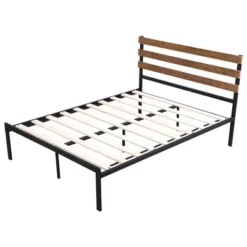 Costway Twin Size Metal Platform Bed Frame Mattress Foundation Wooden Headboard -DreamNest Store GUEST 4ff8c989 e2b9 4303 a6cc 506c257aad6a