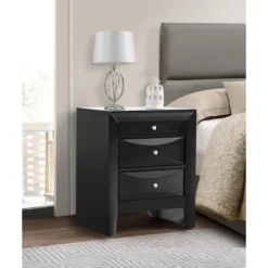 Passion Furniture Marilla 3-Drawer Nightstand (28 In. H X 17 In. W X 23 In. D) -DreamNest Store GUEST 509feead d839 43ae 9f38 19161675f739